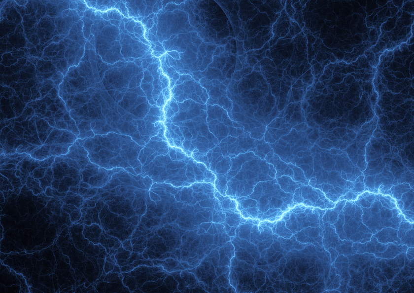 Blue plasma, electrical background
